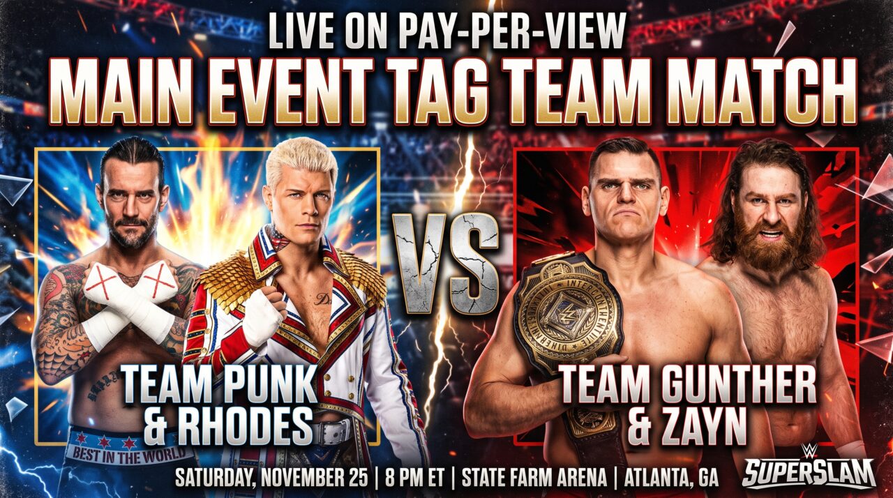 CM Punk & Cody Rhodes vs. Gunther & Sami Zayn