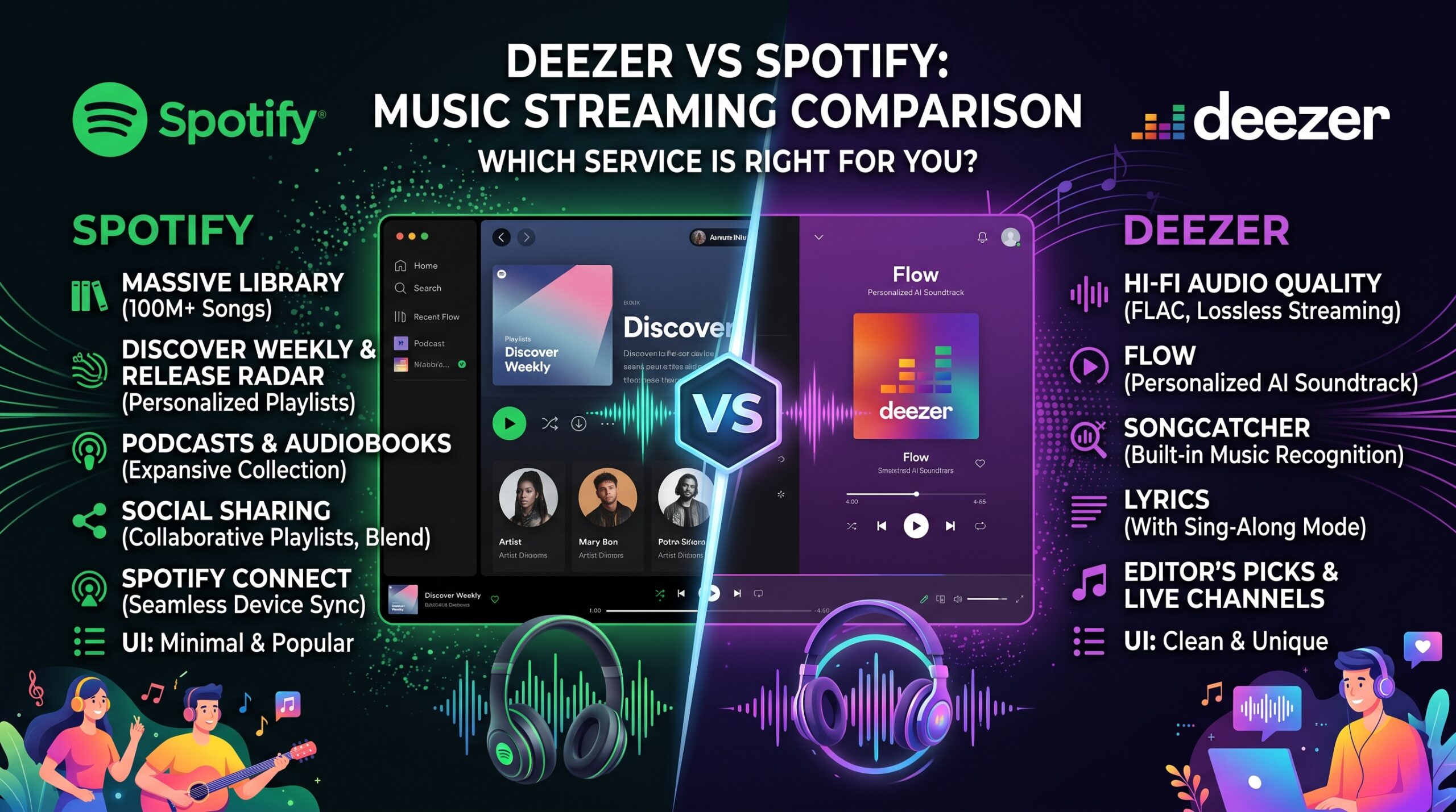Deezer vs Spotify in 2026