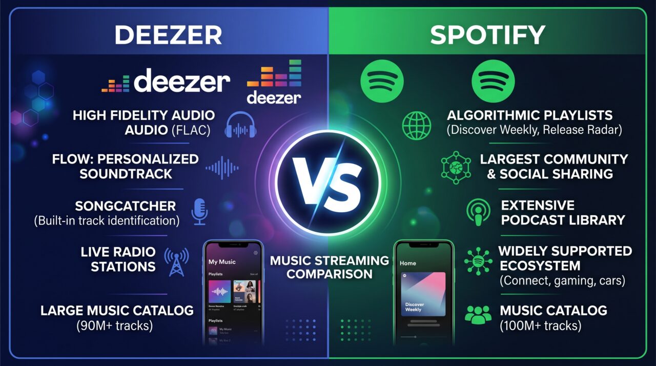 Deezer vs Spotify Deezer vs Spotify